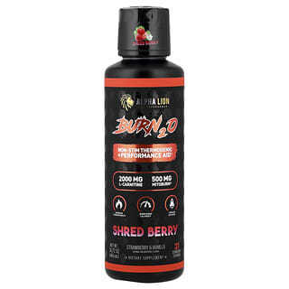 ALPHA LION, Burn2O, Shred Berry, Strawberry & Vanilla, 15.72 oz (465 ml)