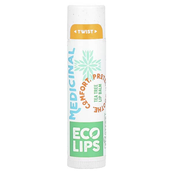 Eco Lips, Medicinal Lip Balm, Tea Tree, 0.15 oz (4.25 g)
