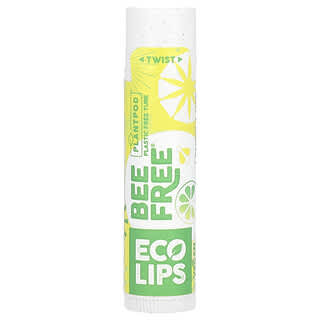 Eco Lips, Baume à lèvres vegan et sans abeilles, Citron et citron vert, 4,25 g