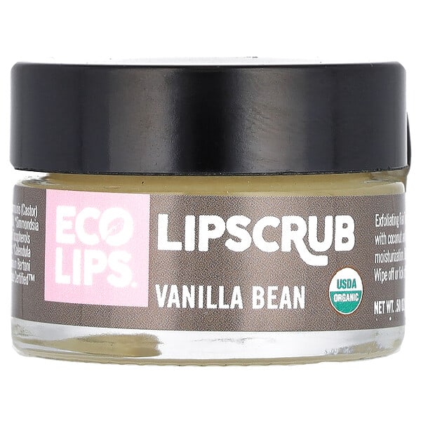 Eco Lips, Lipscrub, Vanilla Bean, 0.5 oz (14.2 g)