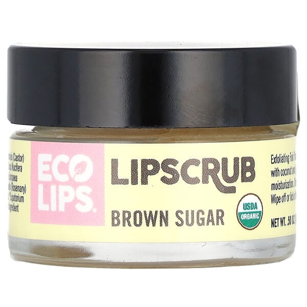 Eco Lips, Lipscrub, Brown Sugar, 0.5 oz (14.2 g)