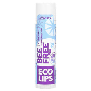Eco Lips, Sin abejas, Bálsamo labial vegano, Sin sabor, 4,25 g (0,15 oz)