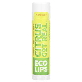 Eco Lips, Citrus Got Real, Bálsamo labial, Limón, lima y naranja`` 4,25 g (0,15 oz)