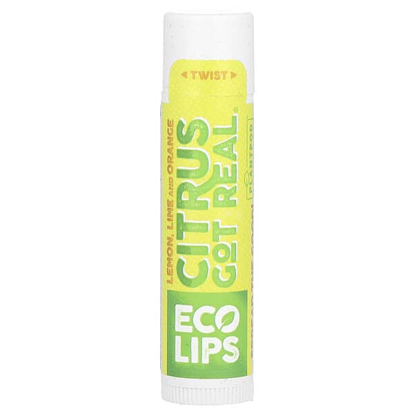 Eco Lips, Citrus Got Real, Lip Balm, Lemon, Lime and Orange, 0.15 oz (4.25 g)