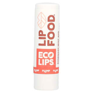 Eco Lips, Alimento labial, Bálsamo labial orgânico denso em nutrientes, Extrato de Cogumelo de Camomila e Hortelã de Alecrim, 4,25 g (0,15 oz)