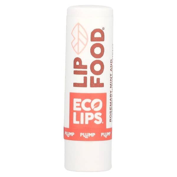 Eco Lips, Lip Food, Nutrient-Dense Organic Lip Balm, Rosemary Mint And Chamomile Mushroom Extract, 0.15 oz (4.25 g)