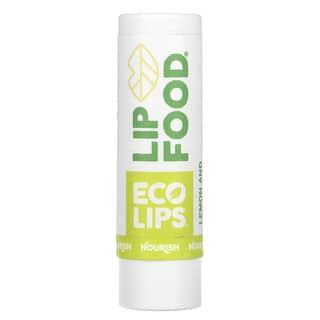 Eco Lips, リップフード、Nurish（ナリッシュ）、栄養成分豊富なオーガニックリップクリーム、レモン、4.25g（0.15オンス）