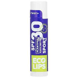 Eco Lips, 运动系列抗晒润唇膏，SPF 30，0.15 盎司（4.25 克）