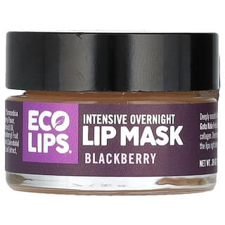 Eco Lips, Intensive Overnight Lip Beauty Mask, Blackberry, 0.39 oz (11 g)