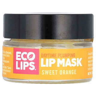 Eco Lips, Mascarilla voluminizadora para los labios durante el día, Naranja dulce, 11 g (0,39 oz)