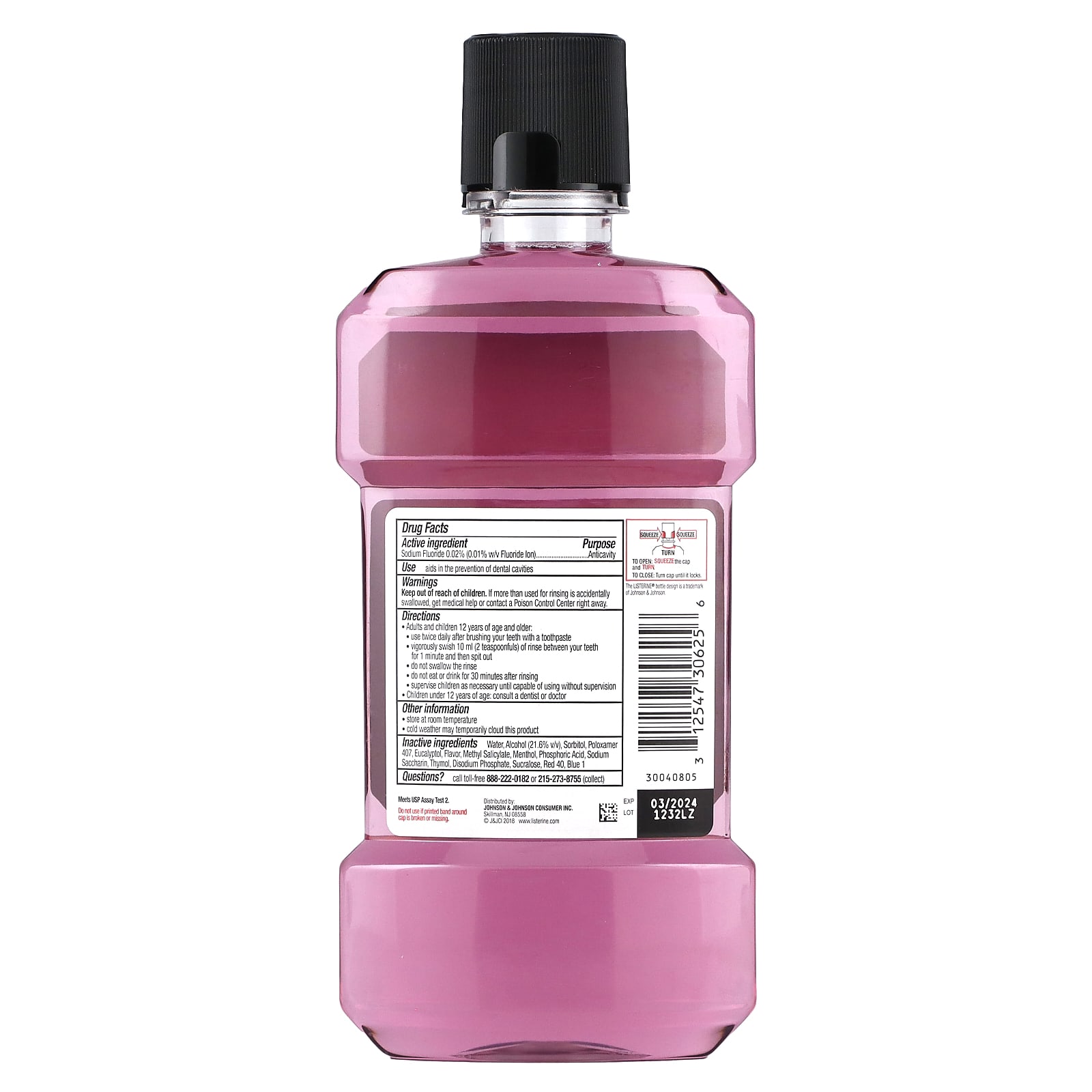 Listerine, Anticavity Fluoride Mouthwash, Total Care, Fresh Mint, 16.9