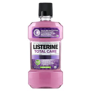 Listerine, ополіскувач для порожнини рота з фторидом, від карієсу, Total Care, свіжа м’ята, 500 мл (16,9 рідк. унції)