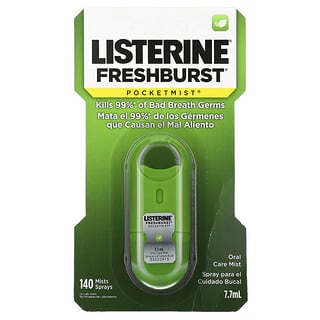 Listerine, PocketMist, Freshburst, 140 mgiełek w sprayu, 7,7 ml