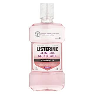 Listerine, Antigingivitis/Antiplaue Mouthwash, Clinical Solutions Antiseptic, Gum Health, Icy Mint, 1.05 pt (500 ml)