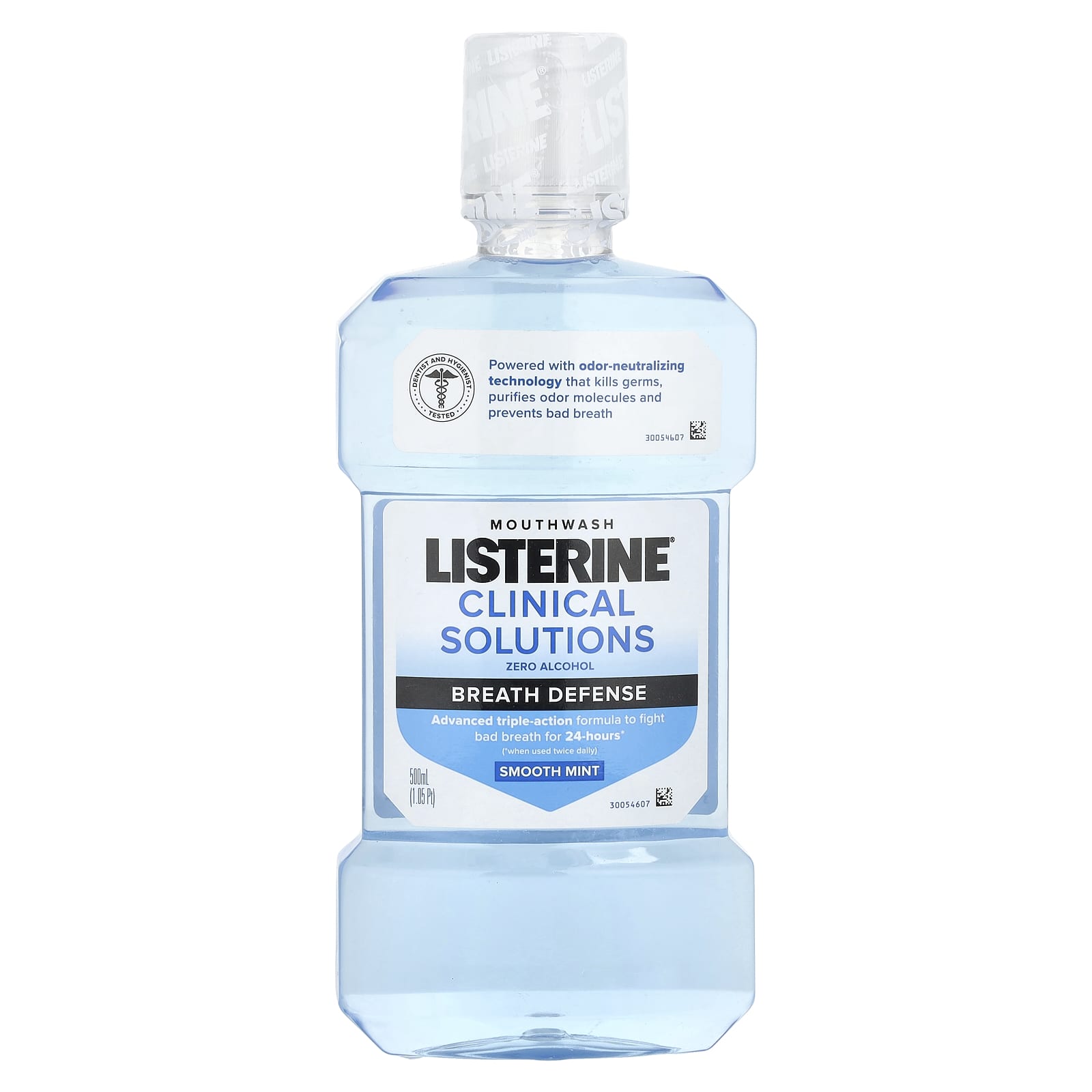 Listerine, Clinical Solutions, Mouthwash, Breath Defense, Zero Alcohol ...