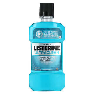 Listerine, UltraClean，抵御细菌剂，清爽薄荷，1.05 品脱（500 毫升）