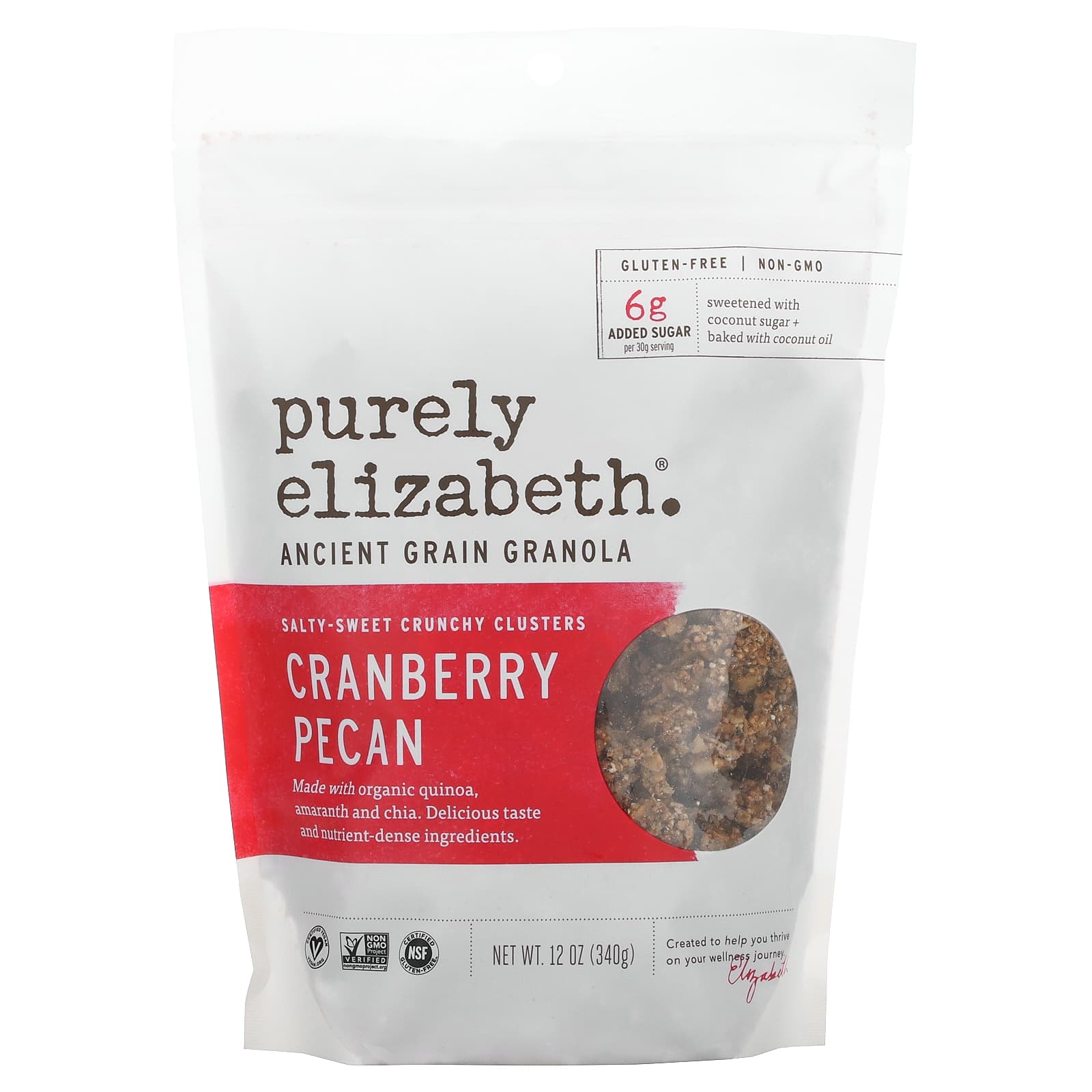 Purely Elizabeth, Ancient Grain Granola, SaltySweet Crunchy Clusters