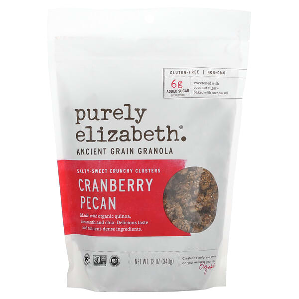 Purely Elizabeth, アンシェント・オーガニックグレイン・グラノーラ、クランベリーピーカン、12 oz (340 g)