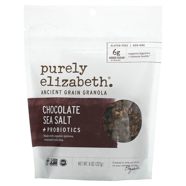 بيورلي إليزابيث‏, حبوب الجرانولا القديمة. شوكولاتة وملح البحر + بروبيوتيك، 8 أونصات (227 جم)