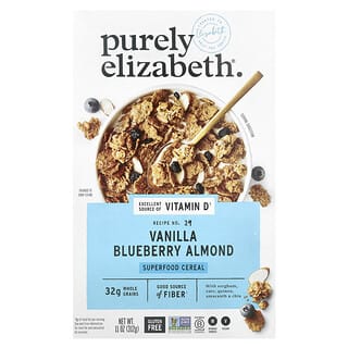 Purely Elizabeth, Céréales aux superaliments, Vanille, myrtille américaine et amande, 312 g