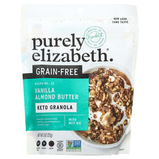 Purely Elizabeth, Racimos de granola cetogénica, Sin cereales, Mantequilla de vainilla y almendras, 227 g (8 oz)