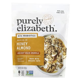 Purely Elizabeth, Granola de cereales antiguos con probióticos, Miel y almendras, 227 g (8 oz)