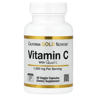 Norland California Gold Nutrition, Vitamin C, Quali®-C, 1,000 mg, 60 Veggie Capsules supplement Uganda UGX 32769