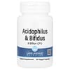 Acidophilus y bifidobacterias, Mezcla probiótica, 8000 millones de UFC, 60 cápsulas vegetales