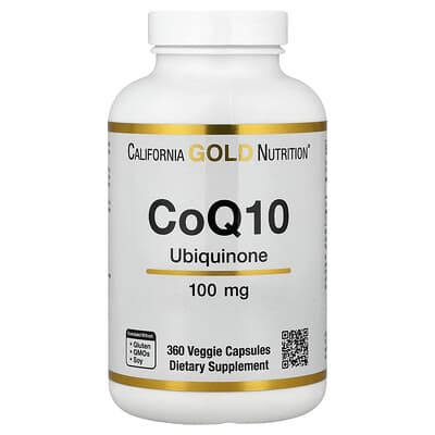 CaliforniaGoldNutrition,коэнзимQ10,убихинонклассаUSP,100мг,360растительныхкапсул