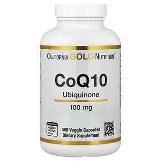 California Gold Nutrition, CoQ10, USP Grade Ubiquinone, 100 mg, 360 Veggie Capsules