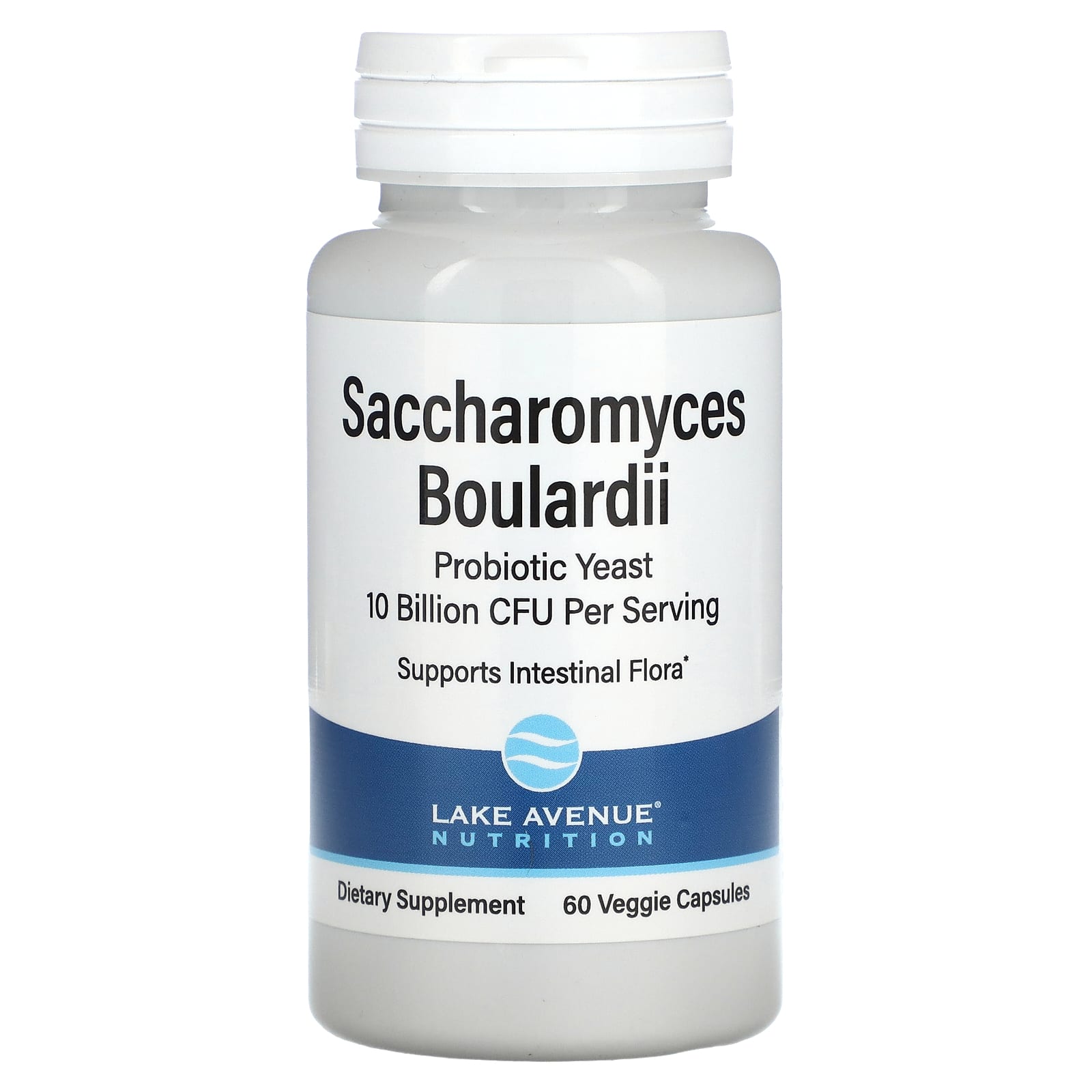 Essential Stacks Saccharomyces Boulardii Probiotics (Non-GMO & Gluten Free)  - 5 Billion CFUs for Gut Health (60 Capsules)