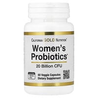 California Gold Nutrition, 女性向けプロバイオティクス、ビフィドバクテリウムラクチス ラクトバチルスアシドフィルス ラクトバチルスラムノサス配合プロバイオティクス菌ブレンド、200億CFU、ベジカプセル60粒