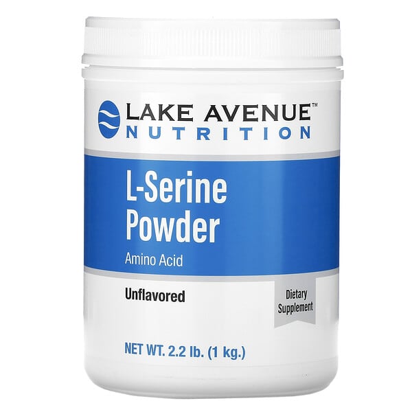 Lake Avenue Nutrition, L-セリン、無香料パウダー、1kg（2.2ポンド）