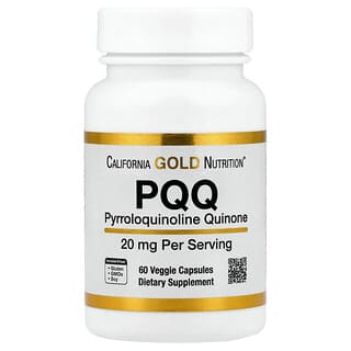 California Gold Nutrition, PQQ, 20 mg, 60 vegetarijanskih kapsula