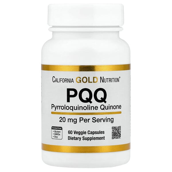 California Gold Nutrition, PQQ，20 毫克，60 粒素食膠囊