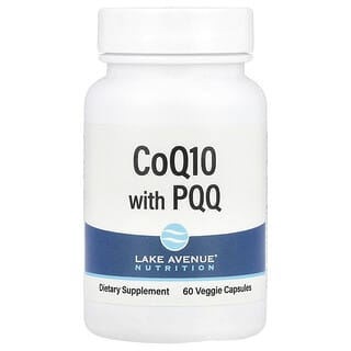 Lake Avenue Nutrition‏, CoQ10 עם PQQ, מכיל 100 מ"ג, 60 כמוסות צמחיות