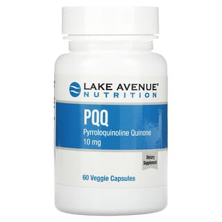 Lake Avenue Nutrition, PQQ (pyrroloquinoline quinone), PQQ (Pyrrolochinolinchinon), 10 mg, 60 pflanzliche Kapseln