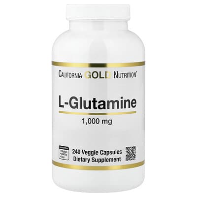 California Gold Nutrition, L-Glutamine, 1,000 mg, 240 Vegetarian Capsules