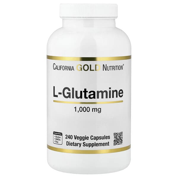 L-Glutamine, 1,000 mg, 240 Veggie Capsules