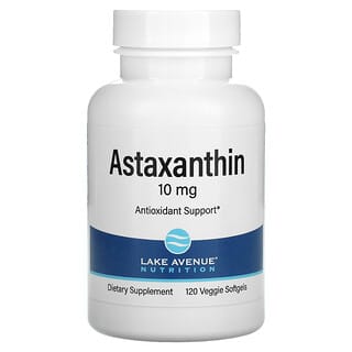 Lake Avenue Nutrition, Astaxanthine, 10 mg, 120 capsules végétariennes à enveloppe molle