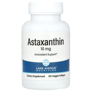 Lake Avenue Nutrition, Astaxantina, 10 mg, 120 cápsulas blandas vegetales