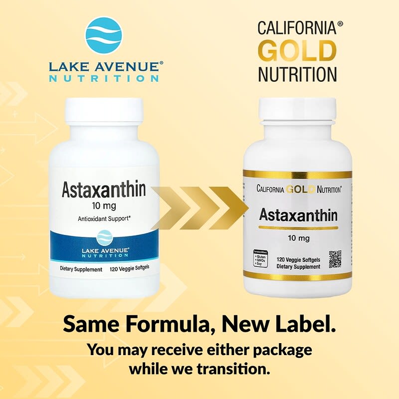 Astaxanthin, 10 mg, 120 Veggie Softgels