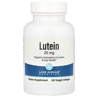 Lake Avenue Nutrition, Lutein, 20 mg, 120 Kapsul Gel Lunak Veggie
