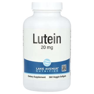 Lake Avenue Nutrition‏, לוטאין, 20 מ"ג, 360 כמוסות צמחיות רכות