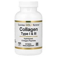 California Gold Nutrition, Tip I ve III Hidrolize Kolajen, 3.000 mg, 60 Tablet (Tablet başına 1.000 mg)