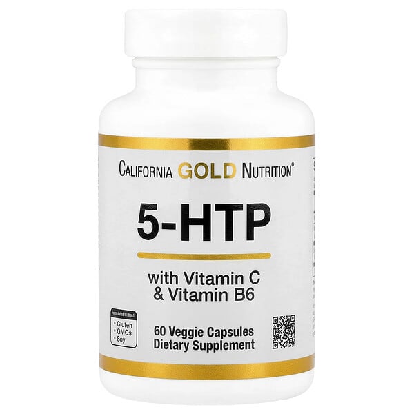 5-HTP with Vitamin B6 & Vitamin C, 60 Veggie Capsules