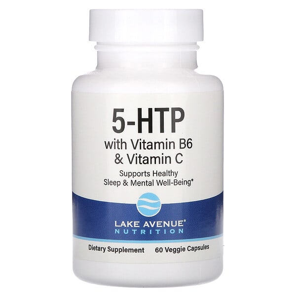 Lake Avenue Nutrition, 5-HTP with Vitamin B6 & Vitamin C, 100 mg , 60 Veggie Capsules