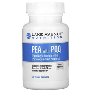 Lake Avenue Nutrition, بالميتول إيثانول أميد (PEA) مع بيرولوكوينولين كوينون (PQQ)، 30 كبسولة نباتية