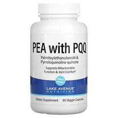 Lake Avenue Nutrition, PEA 300mg + PQQ 10mg, 식물성 캡슐 90정