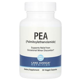 Lake Avenue Nutrition, PEA (Palmitoylethanolamide), 30 Kapsul Nabati